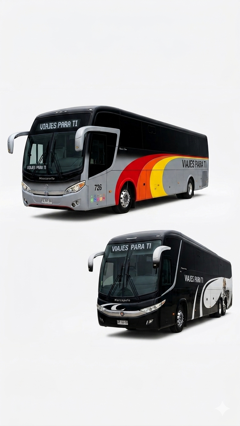 Flota Viajes Para Ti — buses turísticos 42 y 46 pasajeros